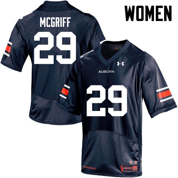 Women's Auburn Tigers #29 Jaylen McGriff Navy College Stitched Football Jersey